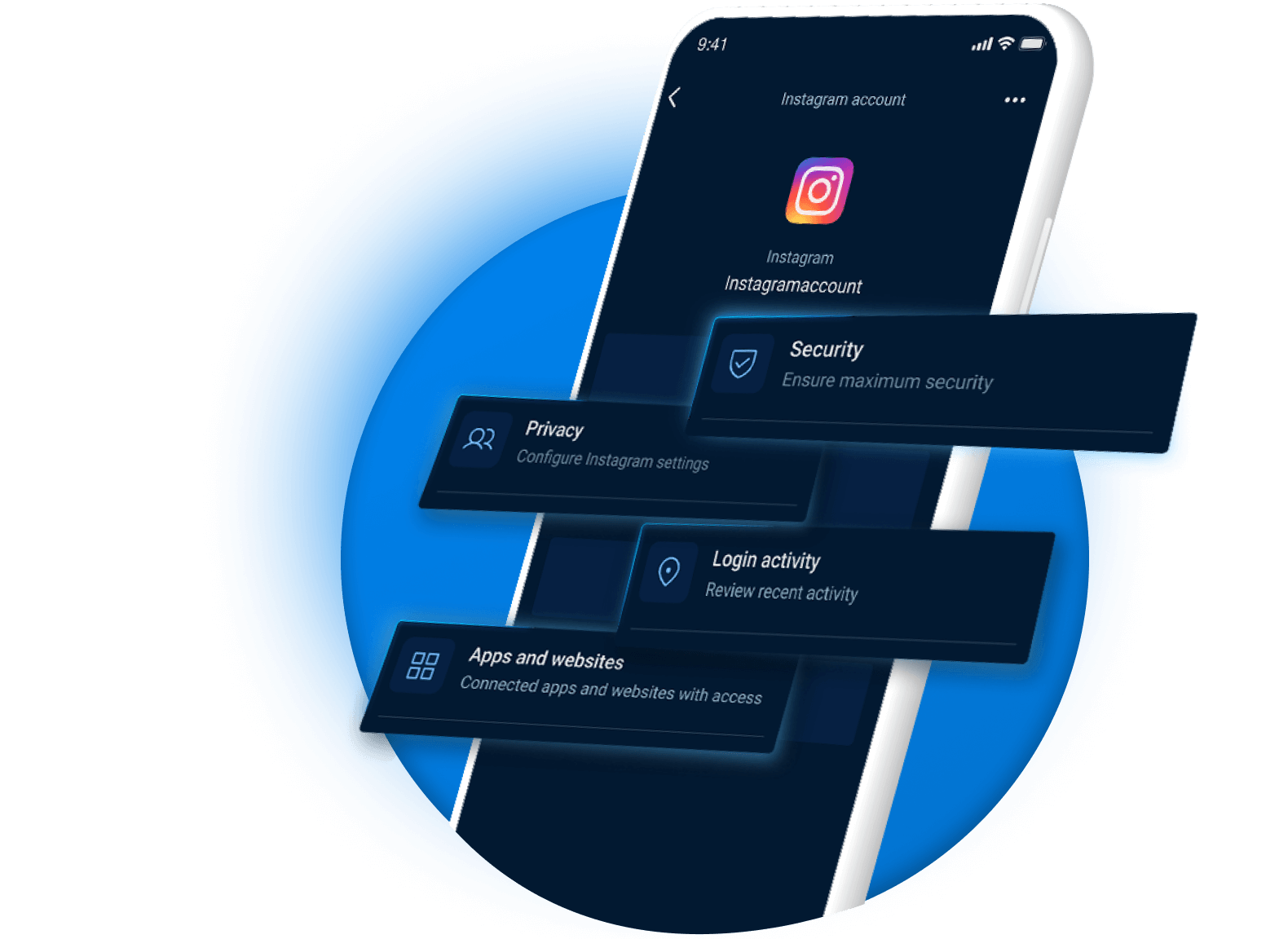 Image showcasing 24/7 Instagram Account Protection | IG Insurance | Cyrus Security